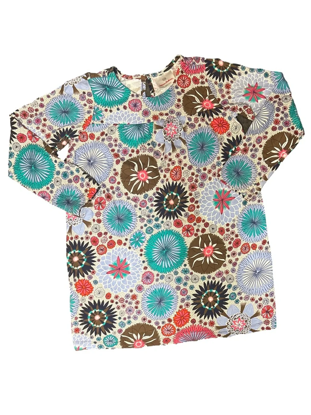 Hanna Andersson Flower Print Tunic Dress 6-7